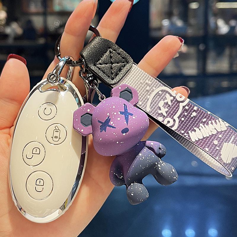 Женский чехол для ключа BYD Yuan Plus: Милый защитный чехол для BYD Yuan Pro