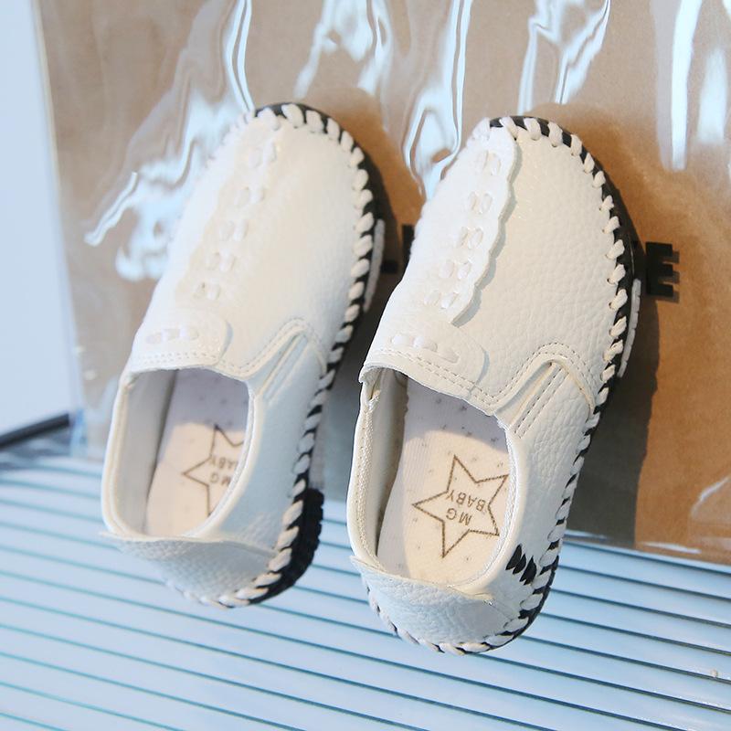 

Детские туфли, детская повседневная кожаная обувь, 25 белый