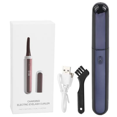 Elektrische Wimpernzange USB Wiederaufladbar 4 Temperaturstufen Beheizte Wimperndauerwelle mit LCD-Anzeige für