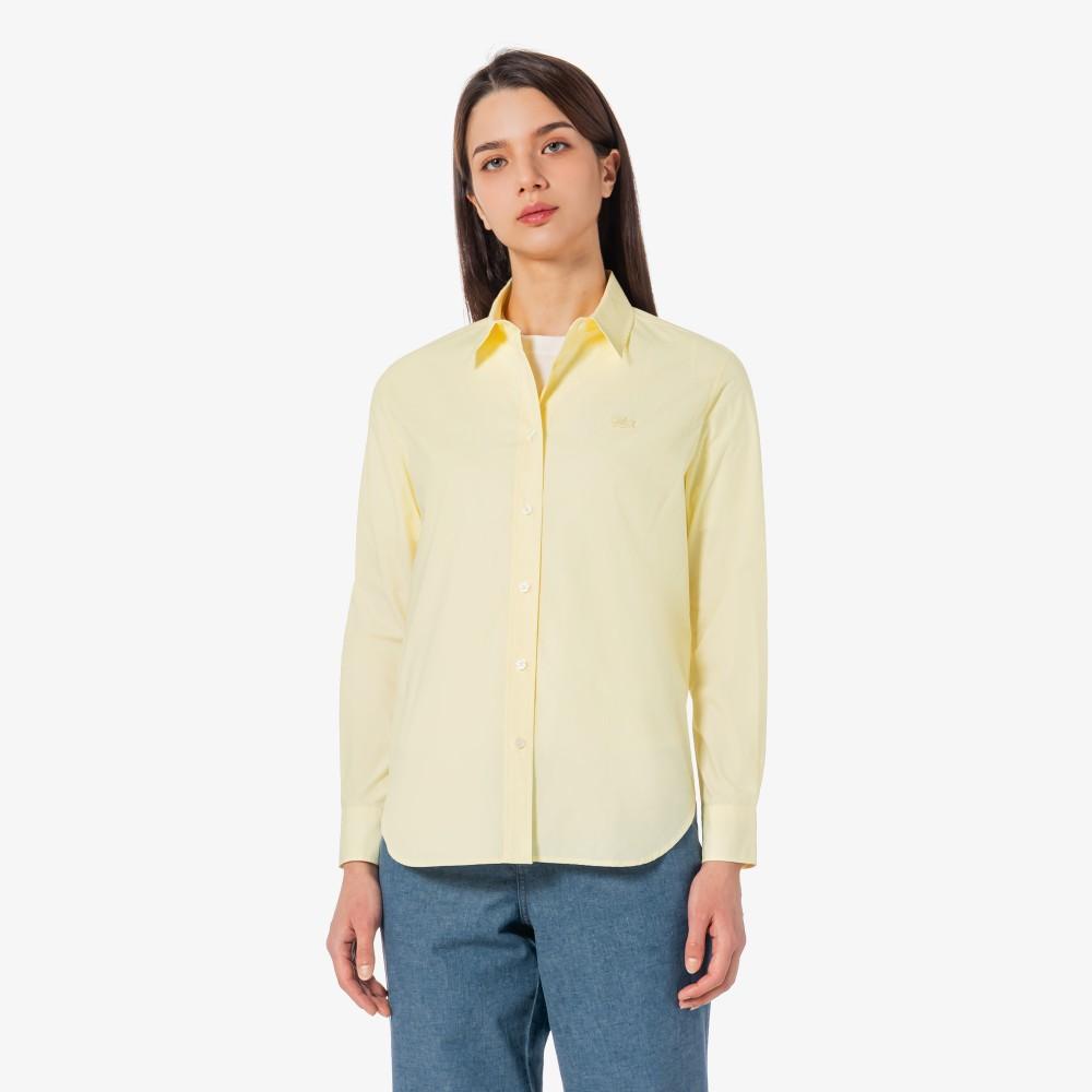 [lacoste] Женская однотонная рубашка из поплина CF694E-56G107 34