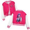 Kids Girls Anime Cartoon POP Singer Super Star Rumi Zoey Mira Printed Casual Long Sleeves Baseball Jacket Coat