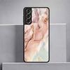 Luxus-Cool-Glashülle mit Marmormuster für Samsung Galaxy S22 S20 FE S21 Plus Telefonabdeckung S10 5G S9 Note 20 Ultra 10 Lite Shell