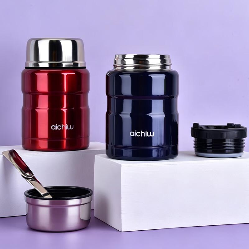 Aichiw Stainless Steel Thermal Food Jar 500ml красный