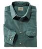 LL Bean Men's Sunwash Canvas Shirt, Long Sleeve, Japan Fit, Size L, Juniper Green, 1000031831