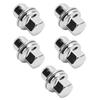 5PCS Wheel Lug Nuts Set High Hardness Steel Alloy Zinc Plated LR068126 for Discovery Defender LR3
