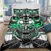 Wikinger Muster Nordische Mythologie Rabe Bettwäsche Set Einzelbett Doppelbett Full Queen King Size Bettwäsche Set Erwachsener Kinder Schlafzimmer 3D Druck