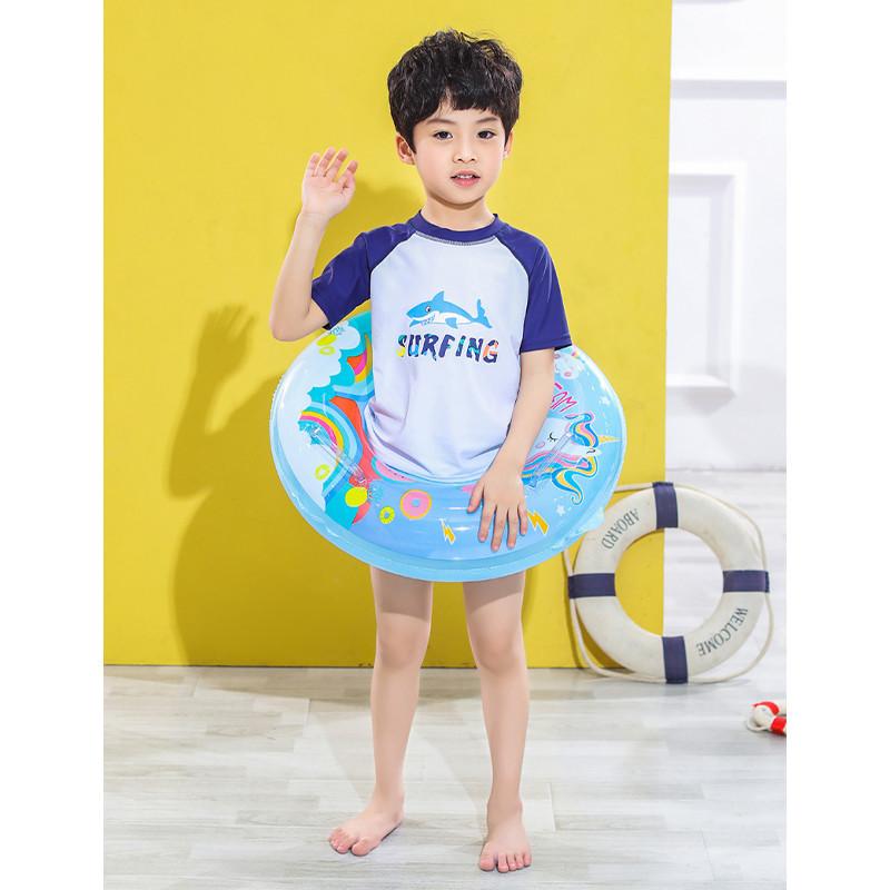Childrens Cartoon Unicorn With Pants Pocket Inflatable Swimming Ring Water Toy