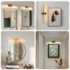 LED Bathroom Mirror & Bedside Lamp - Rotatable Mirror Lighting for Makeup & Art
