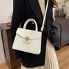 Street Style Pu Small Square Bag With Zipper Closure For Daily Womens Fashion