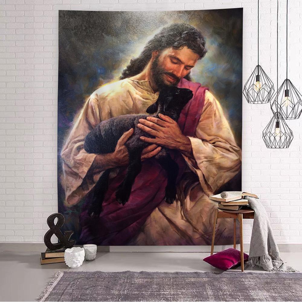 Cristo Jesus Hanging Bohemian Tapestry Indian Buddha Wall Decoration Witchcraft Bohemian Hippie Cheap Hippie Wall Hanging