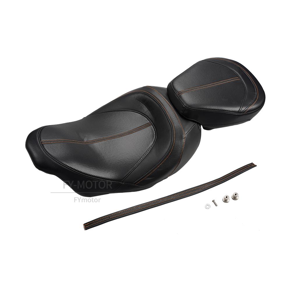 Motorcycle Low-Profile Two-Up Seat Fit For Harley Touring CVO (Street Glide, Road King Special, Classic) 2009-2023