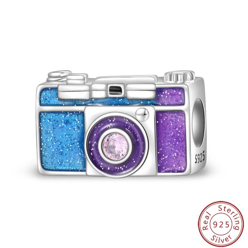 Love Traveling Copper Backpack Suitcase Luggage Camera Airplane Charms 3Mm Diy Fine Jewelry Making