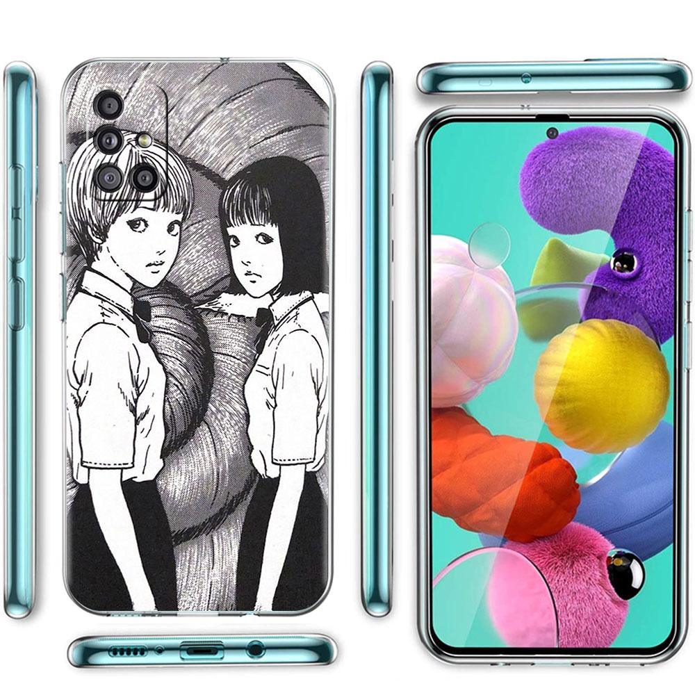 Soft Phone Case For Samsung Galaxy A51 A21s A71 A12 A31 A52 A41 A32 A02s A11 A72 A52 Clear Back Cover Funda Junji Ito Tomie Tees