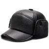 Men's Winter Warm Leather Hat with Ear Protection - Duckbill Style