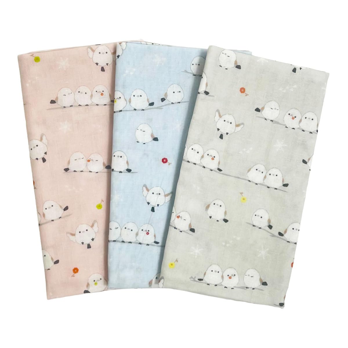 

amife маленький Тенугуї Ручний Бавовна Зроблено у Фінляндії (Японський рушник), 100% Марля, Японія, Анти-бахрома (Довгохвоста синиця)