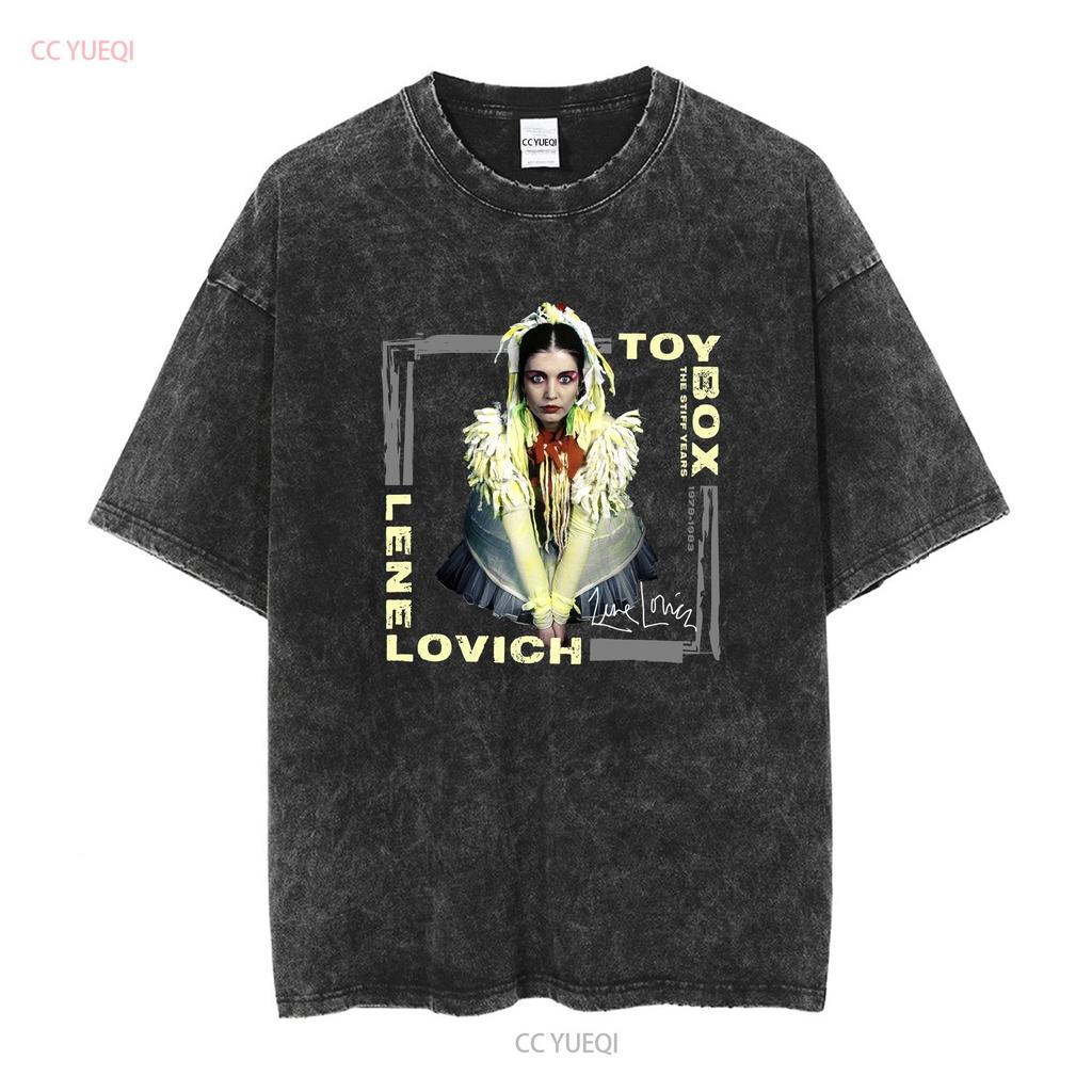 Caixa de Brinquedos Os Anos Rígidos 1978 1983 Lene Lovich S a 5XL Camiseta TMB2520 manga longa ou curta vintage Lavada Esticada