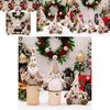 Charming Christmas Decor Nordic Sitting Santa Snowman And Reindeer Plush Dolls