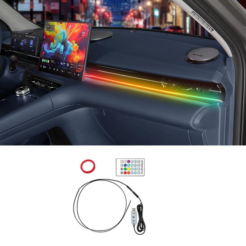 For Geely EX5 Galaxy E5 2024-2025 Ambient Light Central Control LED 64-color Ambient Lighting Automobile Modification Supplies