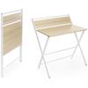 MODEZVOUS Foldable Wall-Mounted Desk for Small Spaces with Shelf Table Wall Table Kitchen Table Children's Table Wooden Multif 53