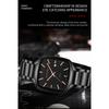 Nuovo orologio da uomo casual da lavoro, resistente alla luce, luminoso, calendario, cinturino in acciaio inossidabile a rete, orologio al quarzo