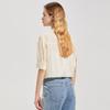 Women's French-Inspired Short-Sleeve Commuter Blouse