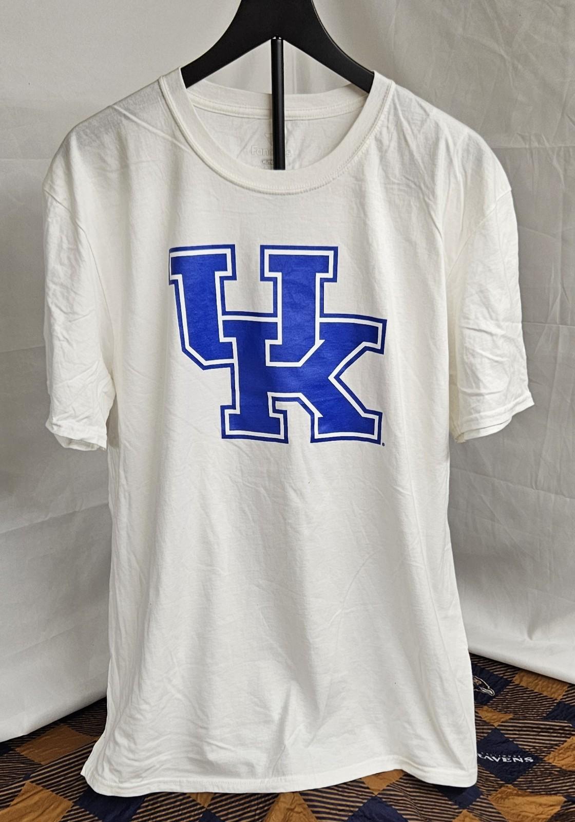 Мужская футболка Fanatics Kentucky Wildcats с логотипом, размер XL, белая, унисекс S