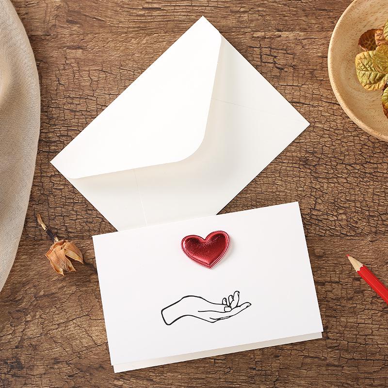 Set di 520 Biglietti di Gratitudine Fatti a Mano per San Valentino: Messaggi sentiti con buste
