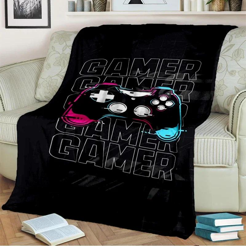 Game Blanket Pad S  Controller Soft and Comfortable  Sofa Bed Bedroom Decoration  Gamer Gift