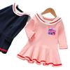 Kpop Monster Hunter Witch Academy Style Long Sleeve Pleated Dress for Children