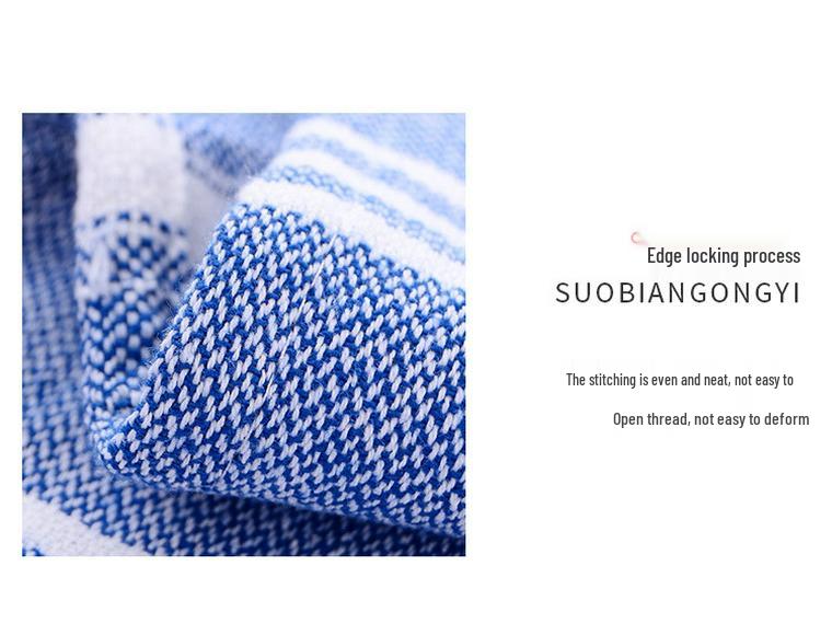 Minimalist Striped Tassel Bath Towel - Soft, Absorbent, Thick, and Large for Couples