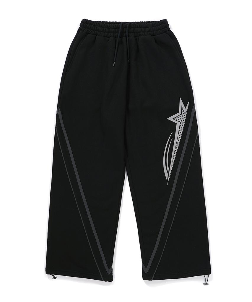 GAKKAI UNIONS Rising Sweat String Line Pants Black
