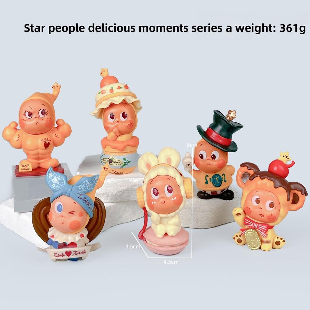 Serie di Figure da Collezione in PVC Twinkle Twinkle con Personaggi Nascosti per Fan di Anime e Regali