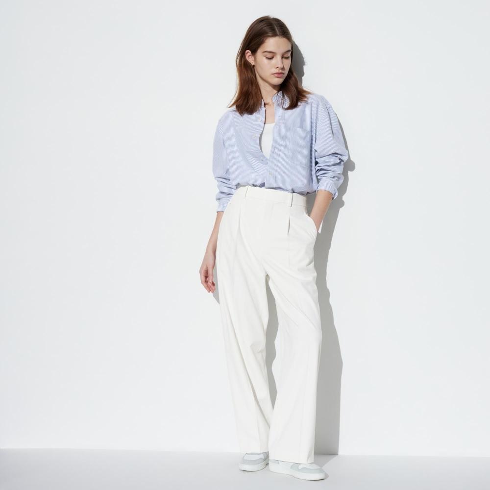 Uniqlo Japan Tuck Wide Pants Standard Length 69 To 71 Cm – acheter