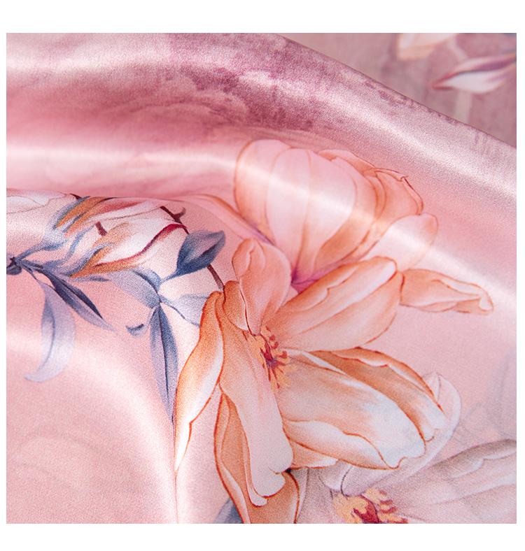 New 100% Mulberry Silk Crepe Shawl Women's Versatile Scarf