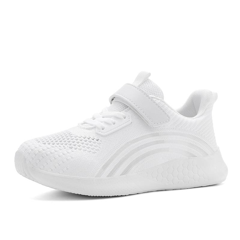 28-38 Children's Plus Size Lightweight Fashionable Breathable Velcro Fly Woven Sports Shoes Casual Shoes Running Shoes
