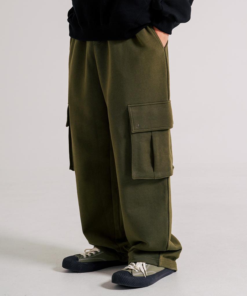 JEMUT Week Cargo Sweatpants 6-Piece Set Khaki Kjlp2522