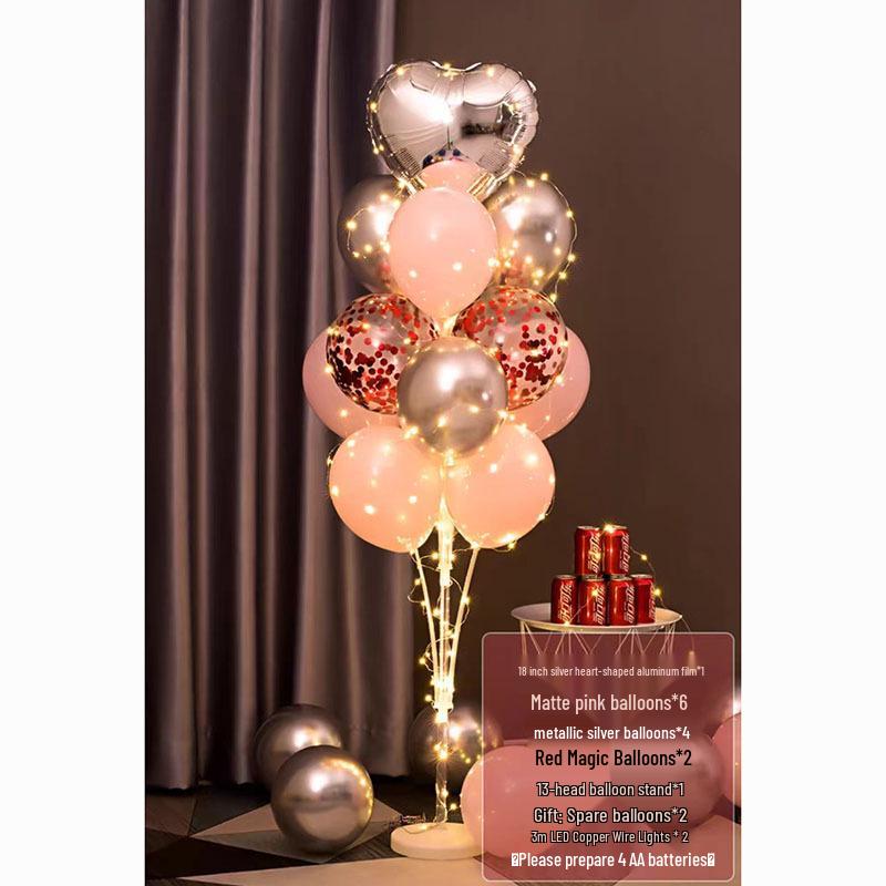 Luminous Balloon Floor Stand for Events: Birthday, Wedding, Anniversary, Party, and More.