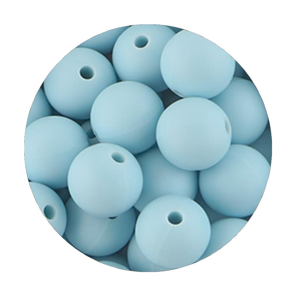 50Pcs/lot 9/12/15mm Loose Beads Silicone Round Beads Pearl Beads Food Grade For Jewelry Making DIY Handmade Accessories