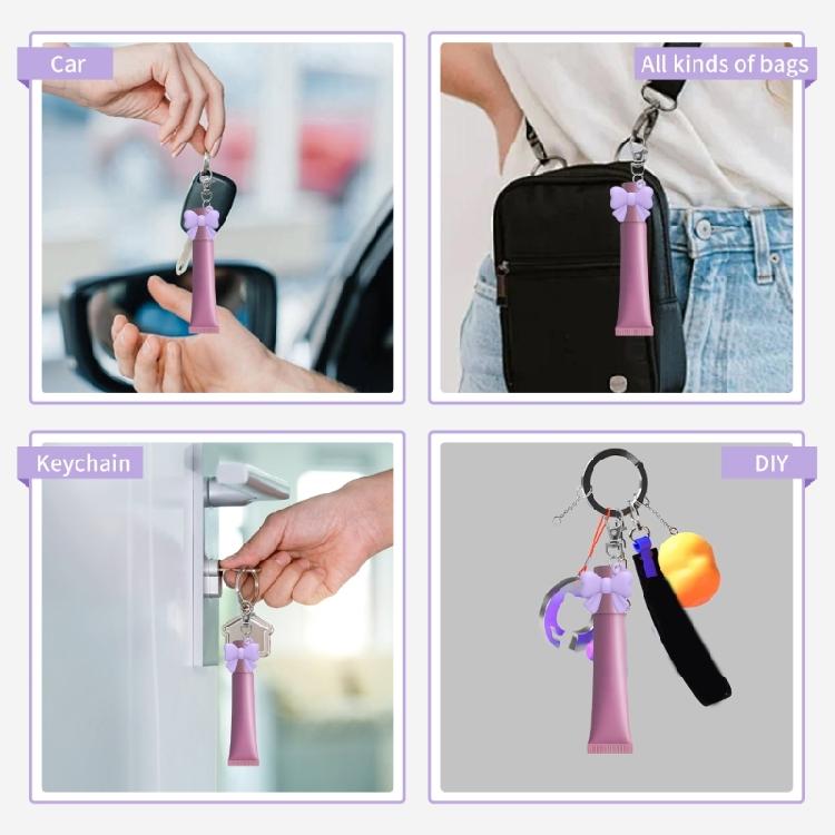 Lip Balm Replacement Covers Keychain Fashionable Keychain Accessory Key Ornament Perfect for Professional and Students
