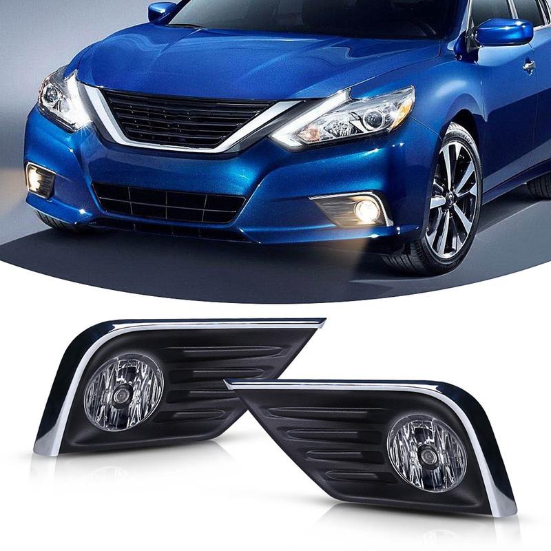 Fog Light For Nissan Altima 2016 2017 2018 Fog Light Frame Fog Lights Cover Headlight Covers Grilles Switch Car Accessories