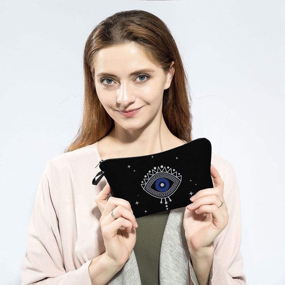 Eye Print Large Capacity Wash Pouch Toiletry Bag Korean Storage Bags Cosmetic Bags Women Clutch Bag