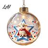 Festive Party Decorations Glowing Christmas Story Ornament Light‑Up Mini Holiday Scene Hanging Ball with Warm Tree Ornaments LED Light Clear