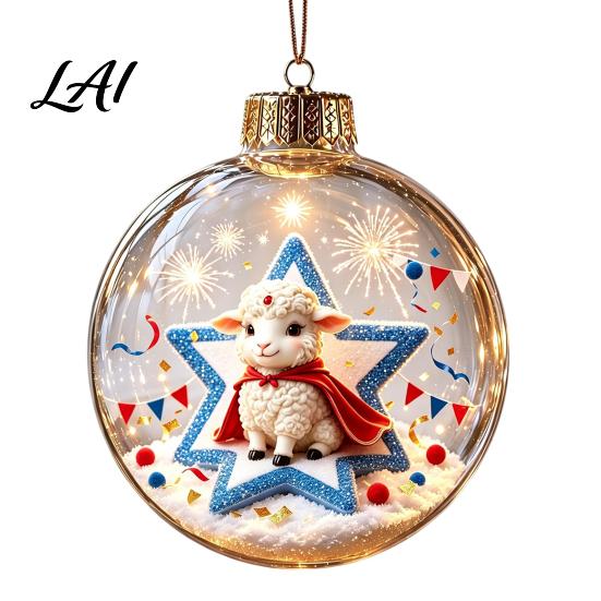 Festive Party Decorations Glowing Christmas Story Ornament Light‑Up Mini Holiday Scene Hanging Ball with Warm Tree Ornaments LED Light Clear