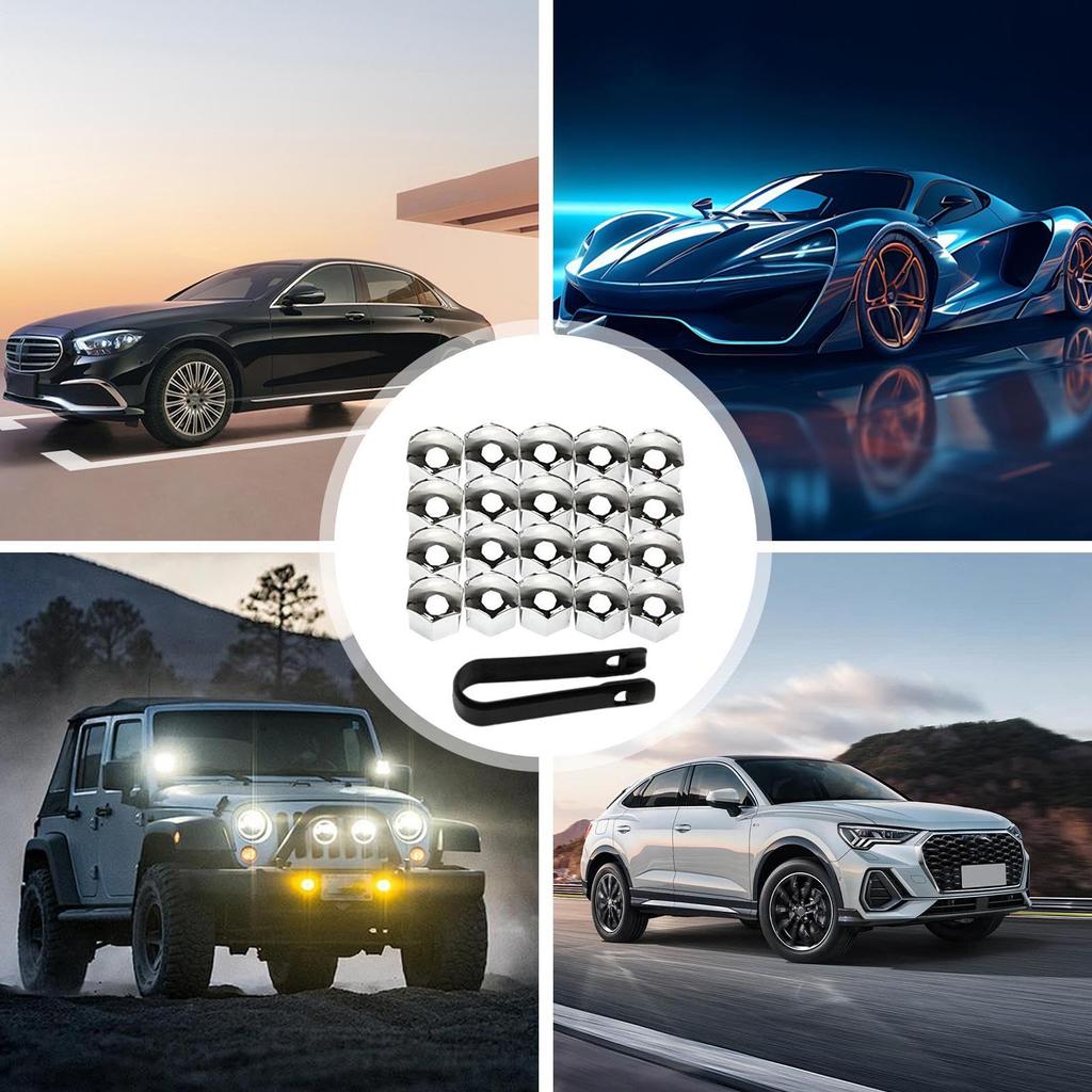 Gerinkoken Car Wheel Nut Cover Wheel Nut Rim Cover Car Tire Wheel Nut Cover