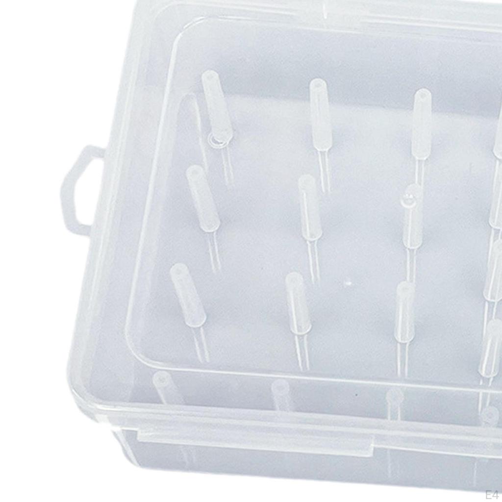 Transparente Nähgarn-Halterbox zur Aufbewahrung von Bastelutensilien