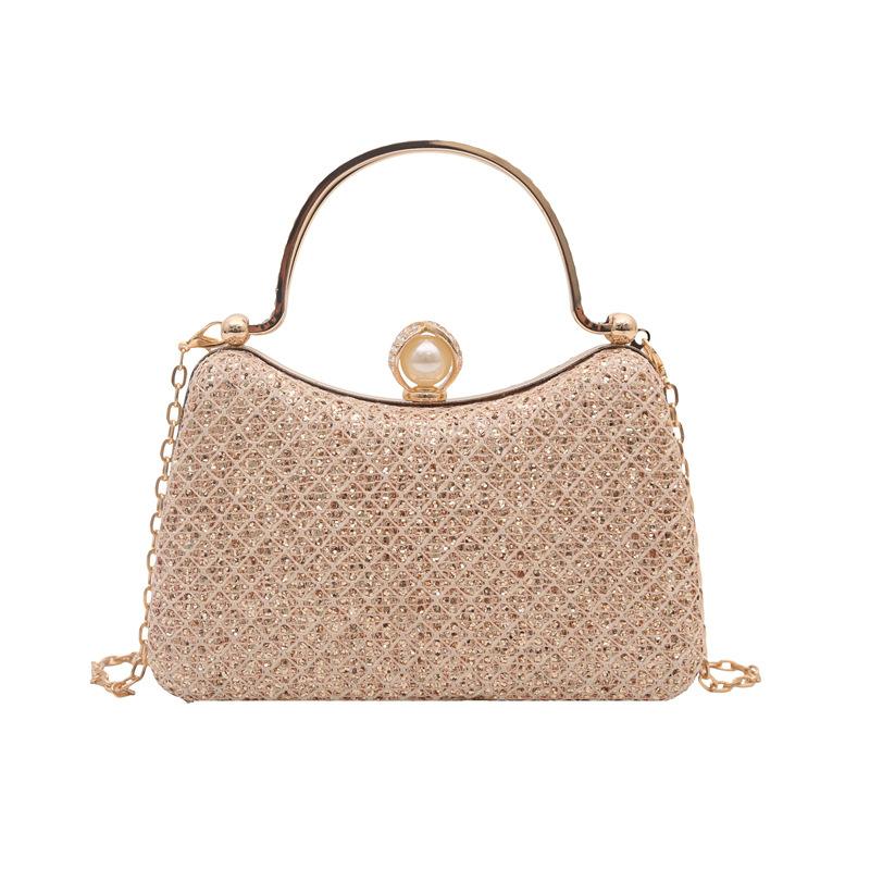 new chain bag, dinner cheongsam handbag bag, shoulder messenger bag, high-end sense, small fragrant temperament