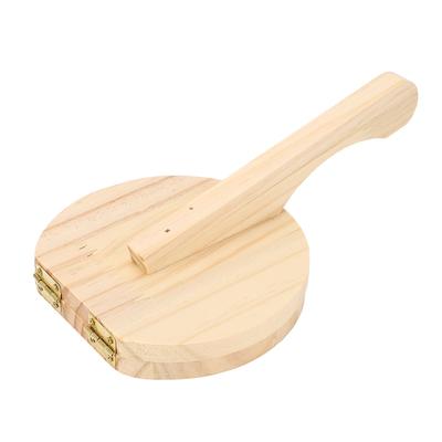 Lis na tortilly Dřevěná ergonomická rukojeť Manuální lis na tortilly pro moučné tortilly, pizzu, roti