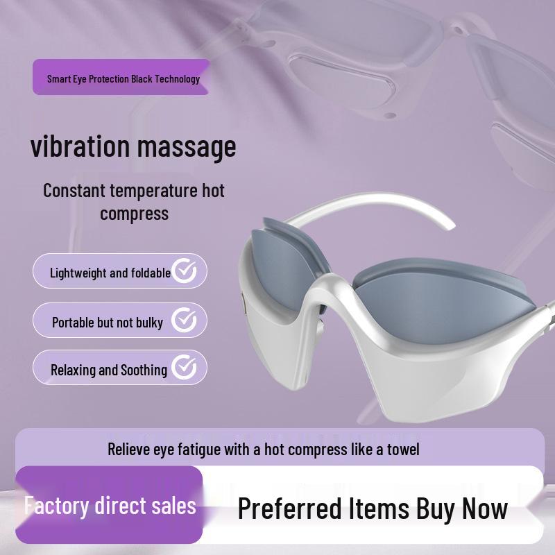 Grenzüberschreitender elektrischer Augenmassagegerät: Beheiztes Mikro-Vibrations-Augenpflege- und Schutzgerät