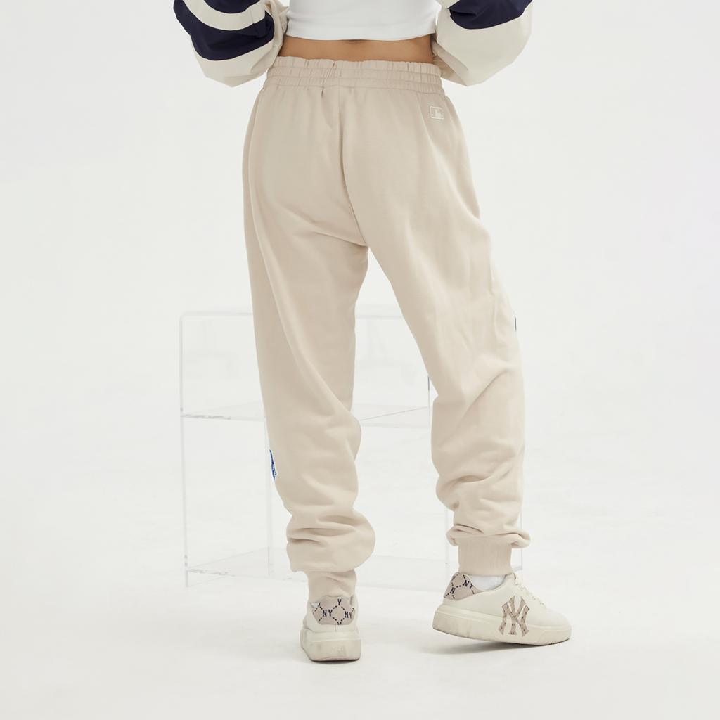 New MLB Knitted Sweatpants Unisex Light Beige 3APTM0831-43BGL