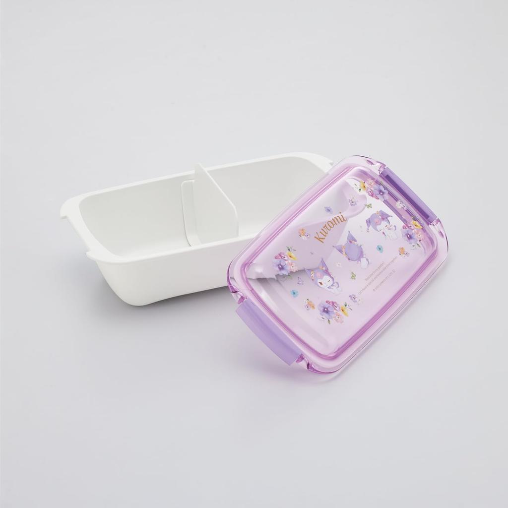Skater Bento Easy To Single 530ml Domed Dishwasher and Microwave Made In Sanrio Pastel Vivid Watercolor Floral Box, Biomass, Clean, Tier, Capacity,